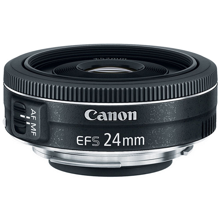 Canon EF-S 24mm f/2.8 STM Lens 9522B002 + Filter Kit + Lens Pouch Bundle