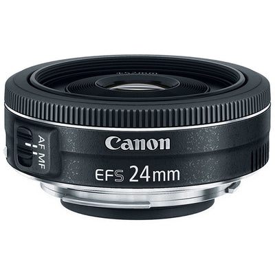 Objectif Canon EF-S 24 mm f/2.8 STM 9522B002 + kit de filtres + pochette d'objectif