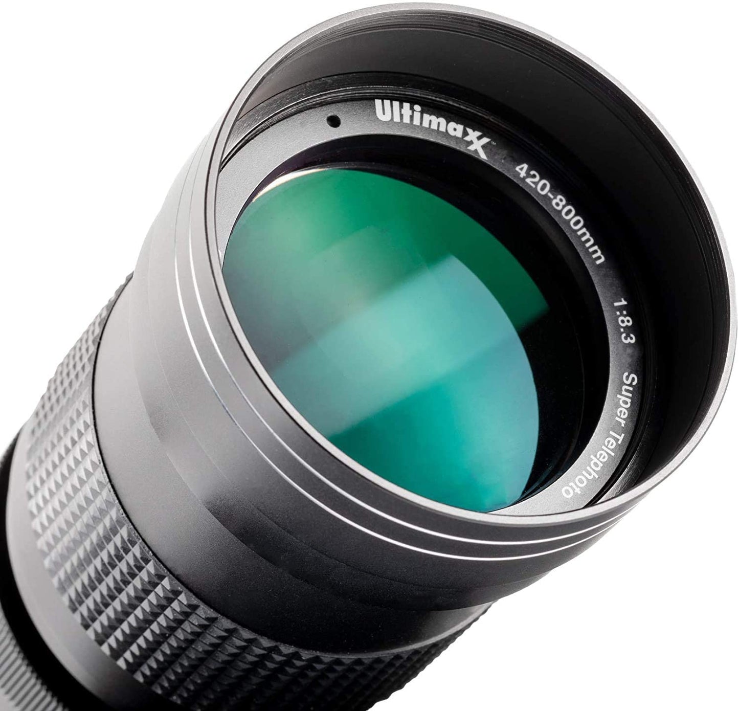 Téléobjectif Ultimaxx 420-800 mm f/8 + monture en T pour Canon 90D 80D 70D 77D