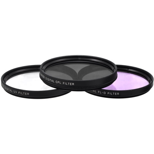 Kit de filtres HD multicouches 3 pièces 67 mm (UV, CPL, FLD) avec étui de protection