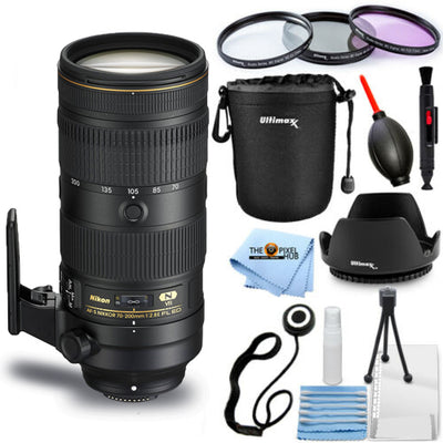 Objectif Nikon AF-S NIKKOR 70-200 mm f/2.8E FL ED VR 20063 + kit de filtres