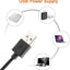 Bluestone USB Double Anneau Lumineux avec Support de Téléphone + Kit de Vlogging Piles AA