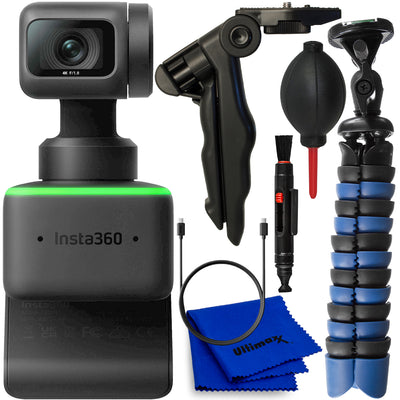 Insta360 Link UHD 4K AI Webcam CINSTBJ/A - 7PC Accessory Bundle