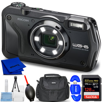 Appareil photo numérique Ricoh WG-6 (noir) 03843 - Ensemble d'accessoires 7PC