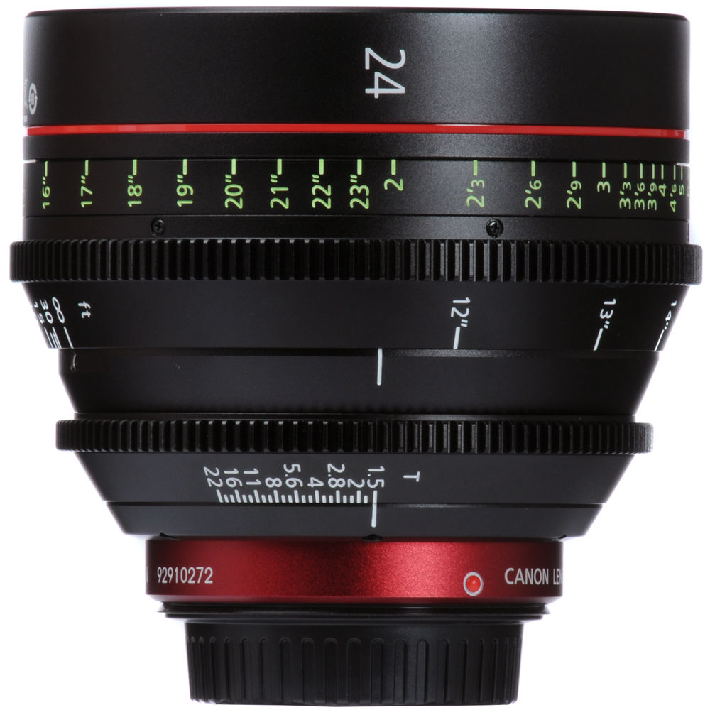 Objectif cinéma Canon CN-E 24 mm T1.5 LF Prime (monture EF) - 6569B001