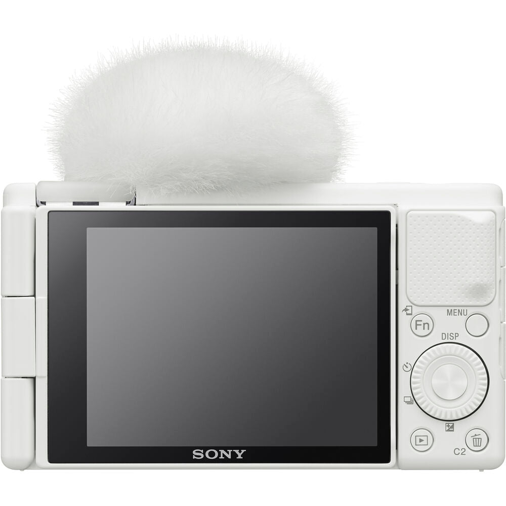 Appareil photo numérique Sony ZV-1 20,1 MP (blanc) – Pack essentiel de 32 Go