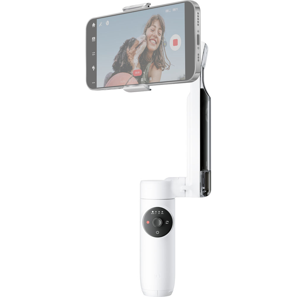 Ensemble stabilisateur de cardan pour smartphone Insta360 Flow (blanc) - CINSABBA