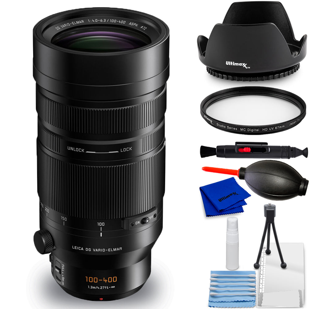 Panasonic Leica DG Vario-Elmar 100-400mm f/4-6.3 II ASPH. Kit d'objectifs POWER OIS