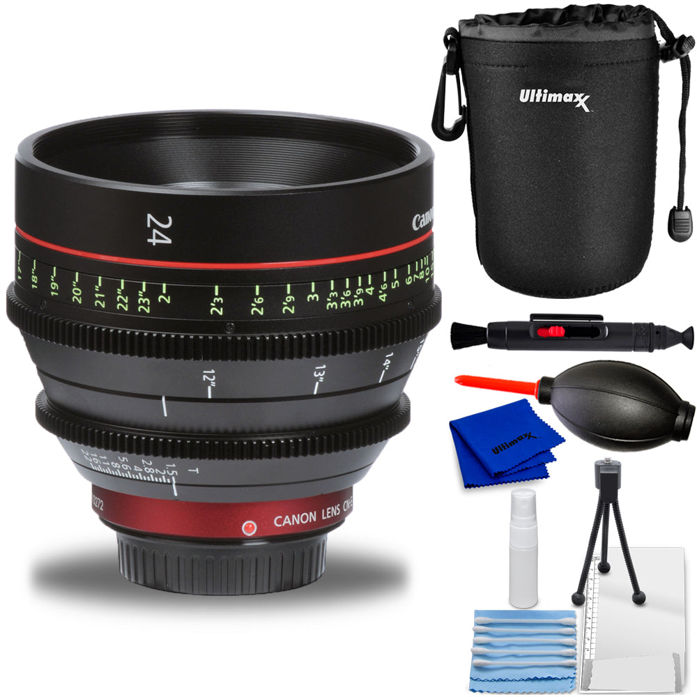 Objectif Canon CN-E 24 mm T1.5 LF Cinema Prime (monture EF) 6569B001 - Kit d'accessoires