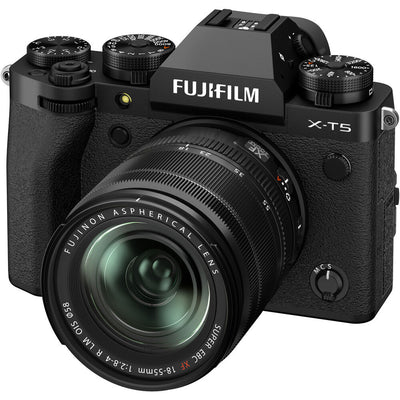 Appareil photo sans miroir FUJIFILM X-T5 et objectif XF 18-55 mm f/2.8-4 R LM OIS (noir)