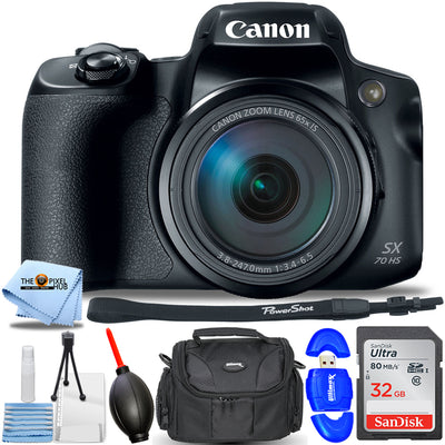 Canon PowerShot SX70 HS Digital Camera 3071C001 - Essential 32GB Bundle