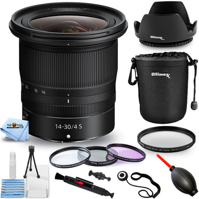 Nikon NIKKOR Z 14-30mm f/4 S Lens 20070 + Filter Kit + Lens Pouch Bundle