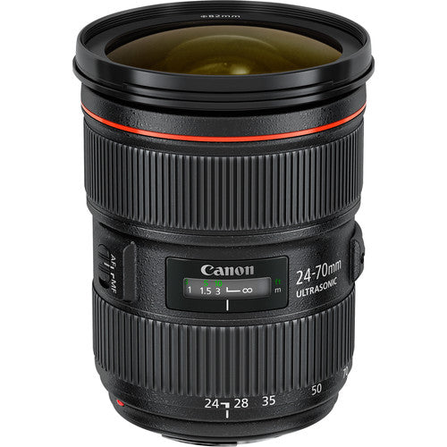 Objectif zoom Canon EF 24-70 mm f/2,8L II USM (noir) 5175B002 - Ensemble d'accessoires 7 pièces