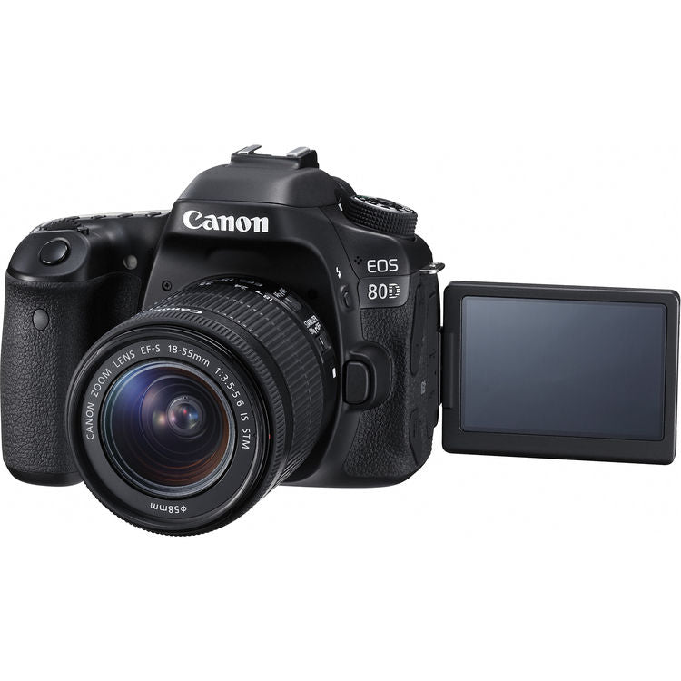 Appareil photo reflex numérique Canon EOS 80D avec objectif IS II 18-55 mm + 32 Go + kit de filtres