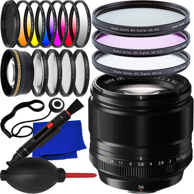 Objectif FUJIFILM XF 56 mm f/1.2 R 16418649 - Lot d'accessoires 20 pièces