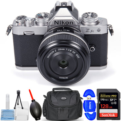 Appareil photo sans miroir Nikon Zfc avec objectif argent NIKKOR Z DX 16-50 mm - Kit d'accessoires