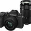Fujifilm X-S10 (noir) avec kit d'objectifs XC 15-45 mm OIS PZ et XC 50-230 mm OIS II