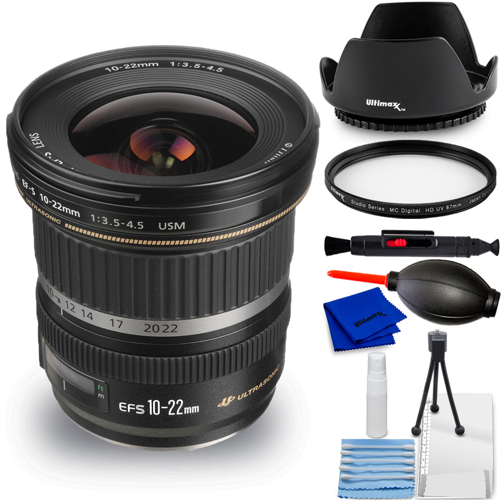 Objectif Canon EF-S 10-22 mm f/3.5-4.5 USM 9518A002 - Ensemble d'accessoires 7 pièces