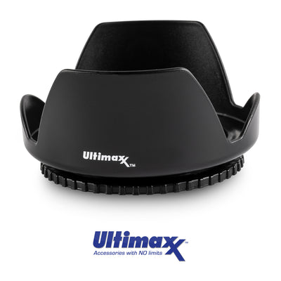 ULTIMAXX Polaroid Tulip Camera Threaded Lens Hood 49mm (Prevents Lens Flare)