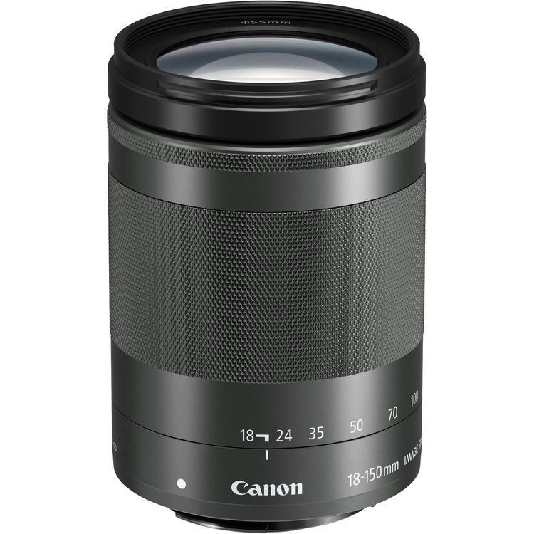 Objectif Canon EF-M 18-150 mm f/3.5-6.3 IS STM (graphite) - Lot d'accessoires 10 pièces