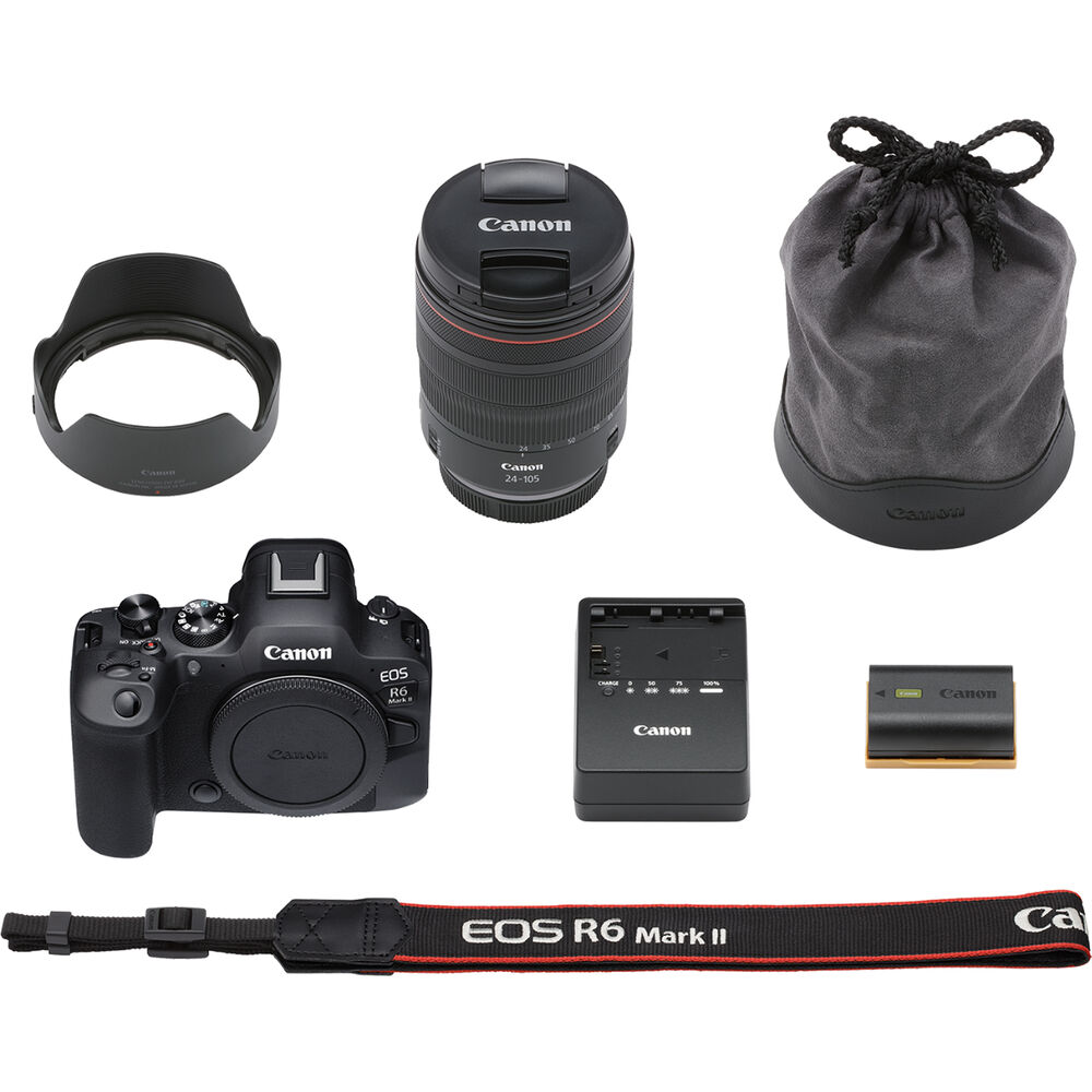 Appareil photo sans miroir Canon EOS R6 Mark II avec objectif 24-105 mm f/4 - 5666C011