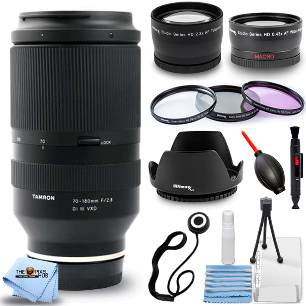 Objectif Tamron 70-180mm f/2.8 Di III VXD pour Sony E - Ensemble d'accessoires 12PC