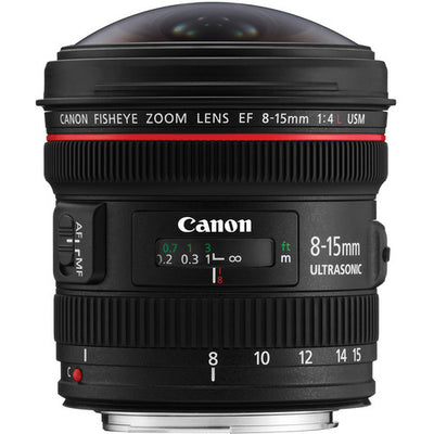 Objectif zoom ultra-large Canon EF 8-15 mm f/4L Fisheye USM - 4427B002