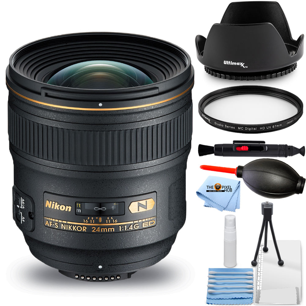 Objectif Nikon AF-S NIKKOR 24 mm f/1.4G ED 2184 – Ensemble de filtres UV essentiels