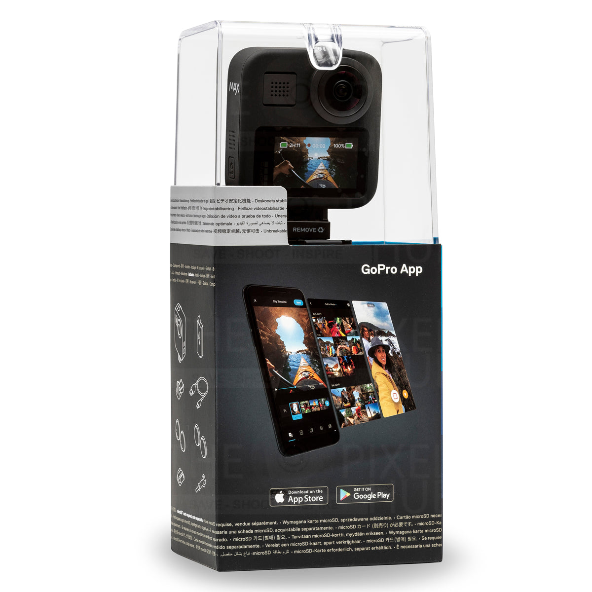 Caméra d'action GoPro MAX 360 KIT D'ACCESSOIRES PRO tout-en-un avec 32 Go SanDisk + PLUS