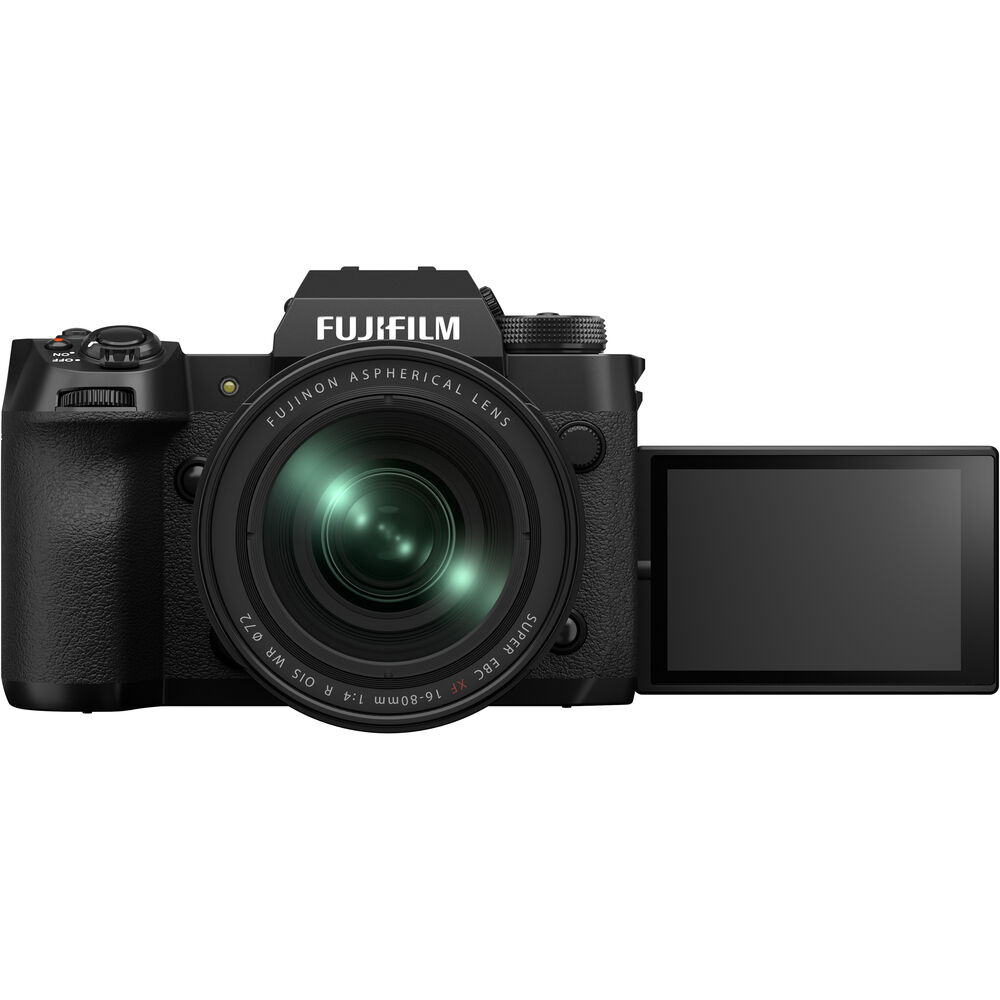 Appareil photo sans miroir FUJIFILM X-H2 avec objectif 16-80 mm - Ensemble d'accessoires 12 pièces