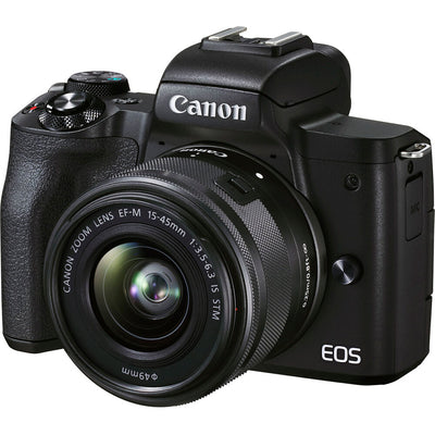 Appareil photo numérique sans miroir Canon EOS M50 Mark II avec objectif 15-45 mm (noir)