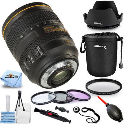 Objectif Nikon AF-S NIKKOR 24-120 mm f/4G ED VR + pochette neuve dans une boîte blanche