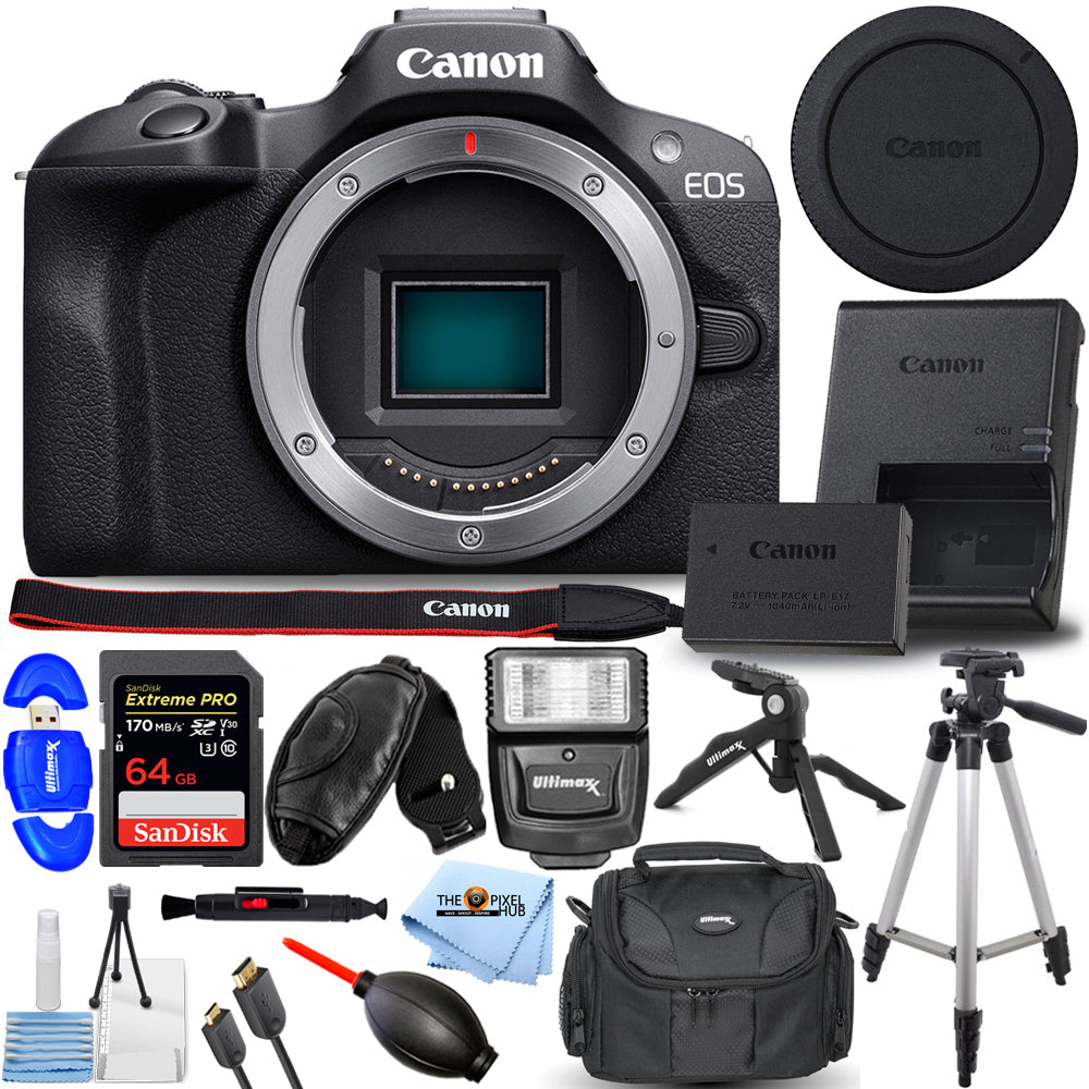 Appareil photo sans miroir Canon EOS R100 6052C002 - Ensemble d'accessoires 12 pièces