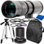 Ultimaxx 420-800mm f/8 Telephoto Zoom Lens Bundle for Canon 90D 80D 70D T7i SL2