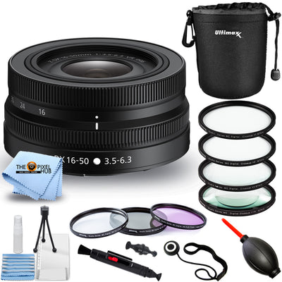 Objectif Nikon NIKKOR Z DX 16-50 mm f/3.5-6.3 VR 20084 - Kit de filtres Bundle Boîte Blanche