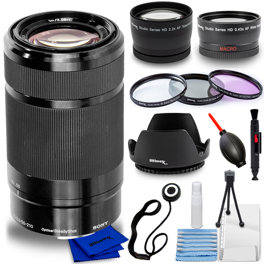 Objectif Sony E 55-210 mm f/4.5-6.3 OSS E-Mount + téléobjectifs et objectifs grand angle