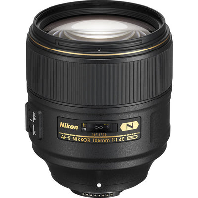 Objectif Nikon AF-S NIKKOR 105 mm f/1.4E ED pour Nikon F – Ensemble de filtres UV essentiels