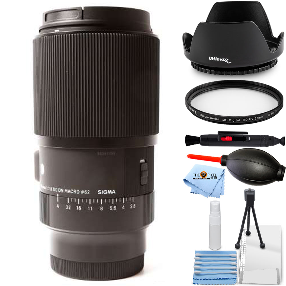 Sigma 105mm f/2.8 DG DN Objectif Macro Art pour Sony E - Ensemble d'accessoires 7PC