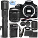 Canon EOS 250D/Rebel SL3 with 18-55mm III + 500mm/1000mm Lens + EXT BATT Bundle Canon