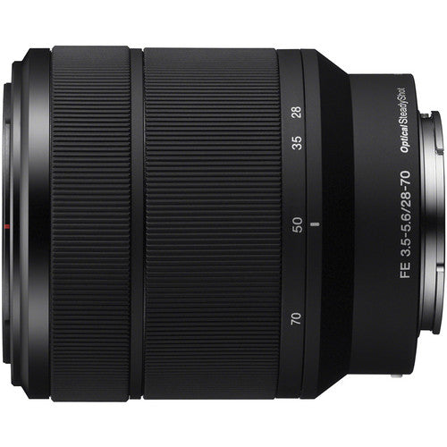 Objectif Sony FE 28-70 mm f/3.5-5.6 OSS (noir) + kit téléobjectif et objectif grand angle