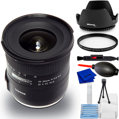 Objectif Tamron 10-24mm f/3.5-4.5 Di II VC HLD pour Canon EF - Ensemble d'accessoires 7PC