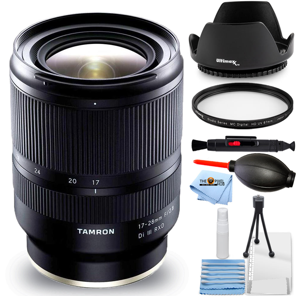 Objectif Tamron 17-28 mm f/2.8 Di III RXD pour Sony E - Ensemble d'accessoires 7 pièces