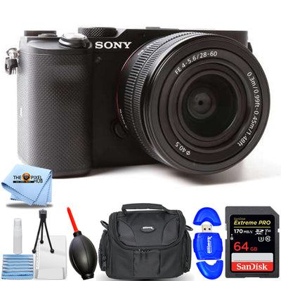 Appareil photo sans miroir Sony Alpha a7C avec objectif 28-60 mm (noir) - Kit d'accessoires 7 pièces