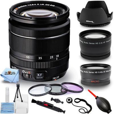 Objectif zoom Fujifilm XF 18-55 mm f/2.8-4 R LM OIS 16276479 - Lot d'accessoires 10 pièces