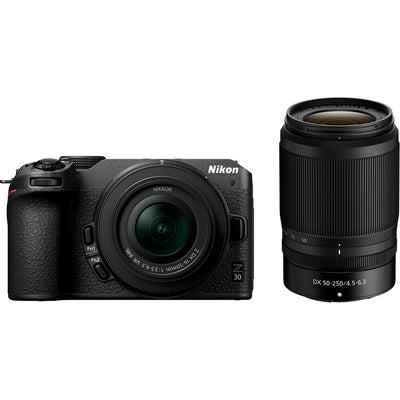 Appareil photo sans miroir Nikon Z30 avec objectifs 16-50 mm et 50-250 mm - Kit d'accessoires 8 pièces