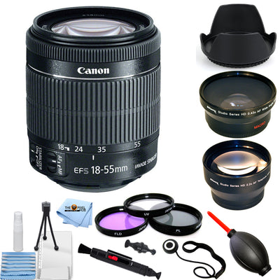 Canon EF-S 18-55mm f/3.5-5.6 IS STM Objectif PRO BUNDLE BOITE BLANCHE