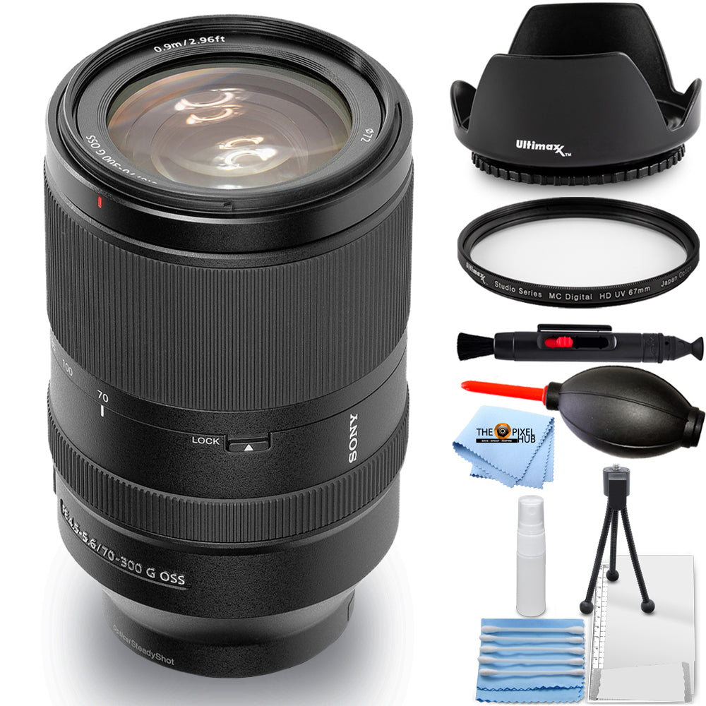 Objectif Sony FE 70-300 mm f/4,5-5,6 G OSS SEL70300G - Ensemble de filtres UV essentiels