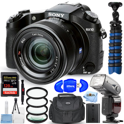 Appareil photo numérique Sony Cyber-shot DSC-RX10 IV - Ensemble d'accessoires 64 Go, 10 pièces