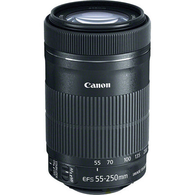 Canon EF-S 55-250mm f/4-5.6 IS STM Lens - 20PC Accessory Bundle