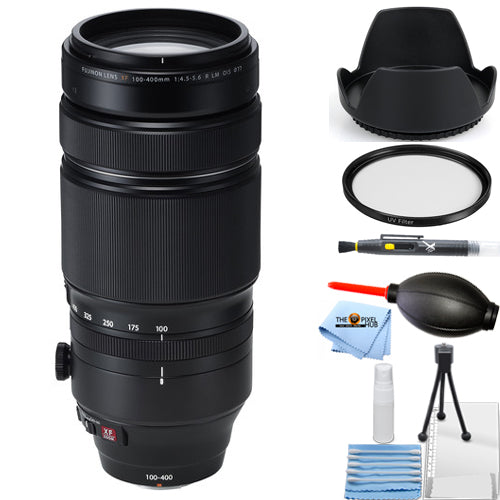 Objectif Fujifilm XF 100-400mm f/4.5-5.6 R LM OIS WR - Ensemble d'accessoires 7 pièces